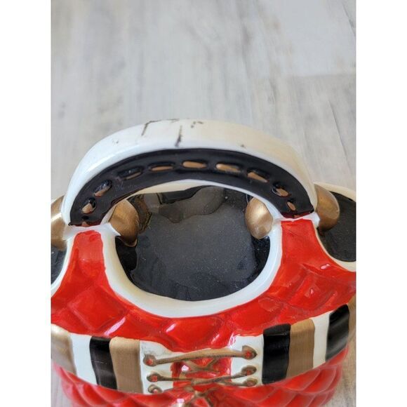 David's cookies red quilted purse ceramic cookie jar decor home - Picture 4 of 12